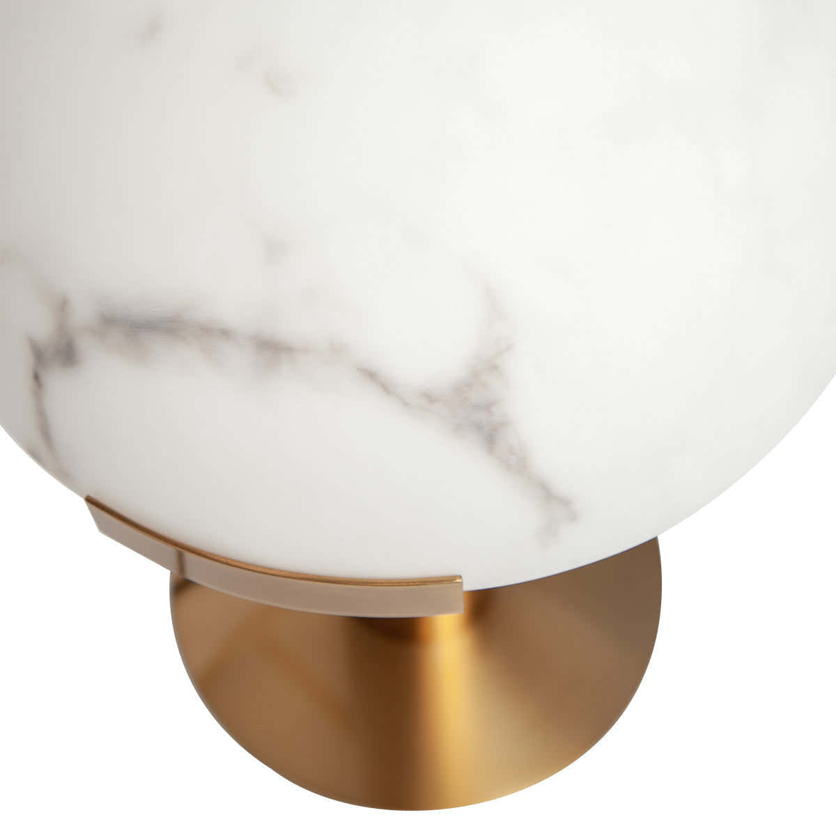 Copper And Alabaster Dome Table Lamp