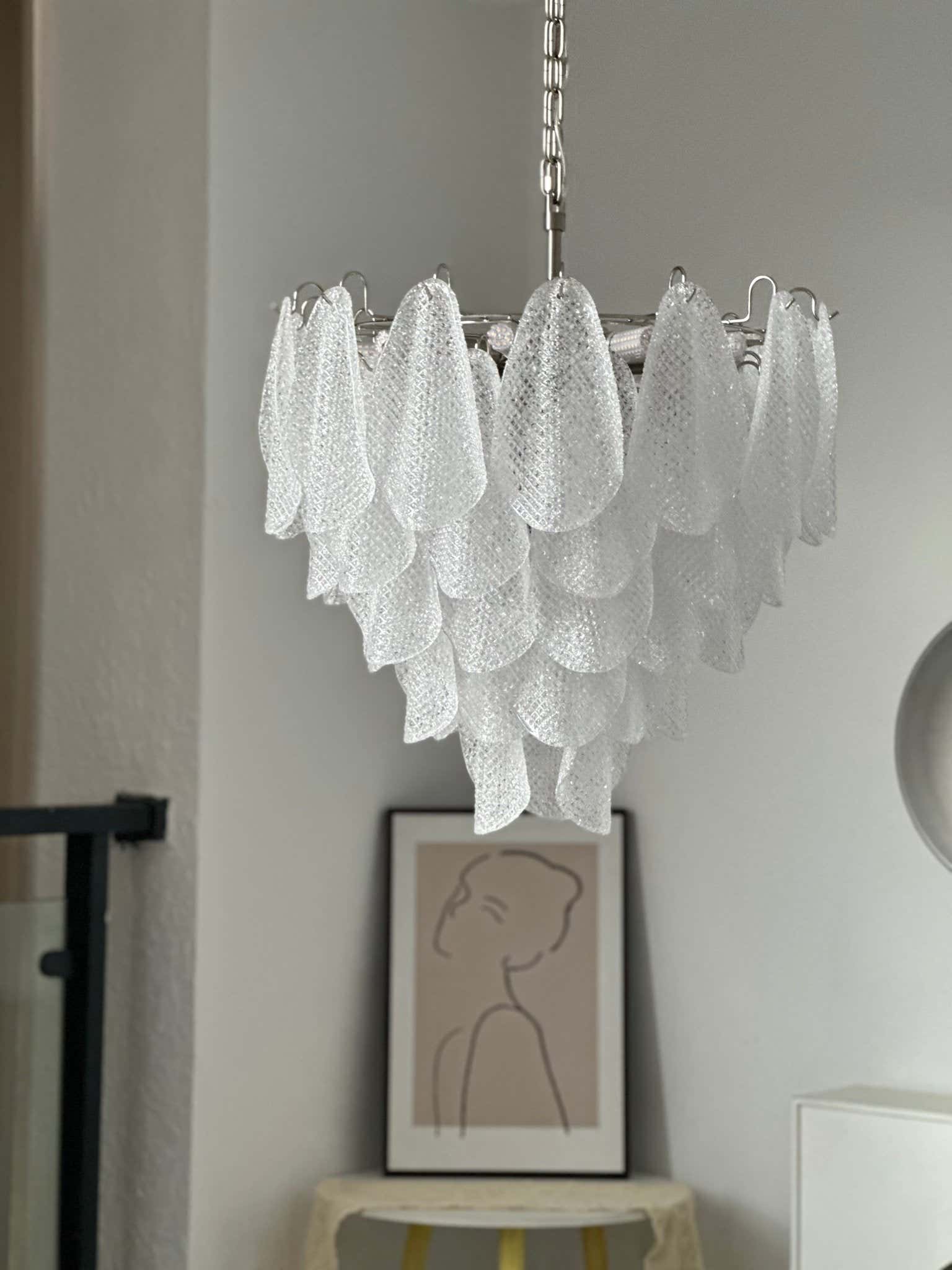 Murano Glass Teardrop Chandelier
