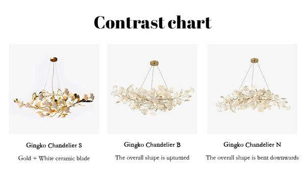 Ginkgo Chandelier Style B