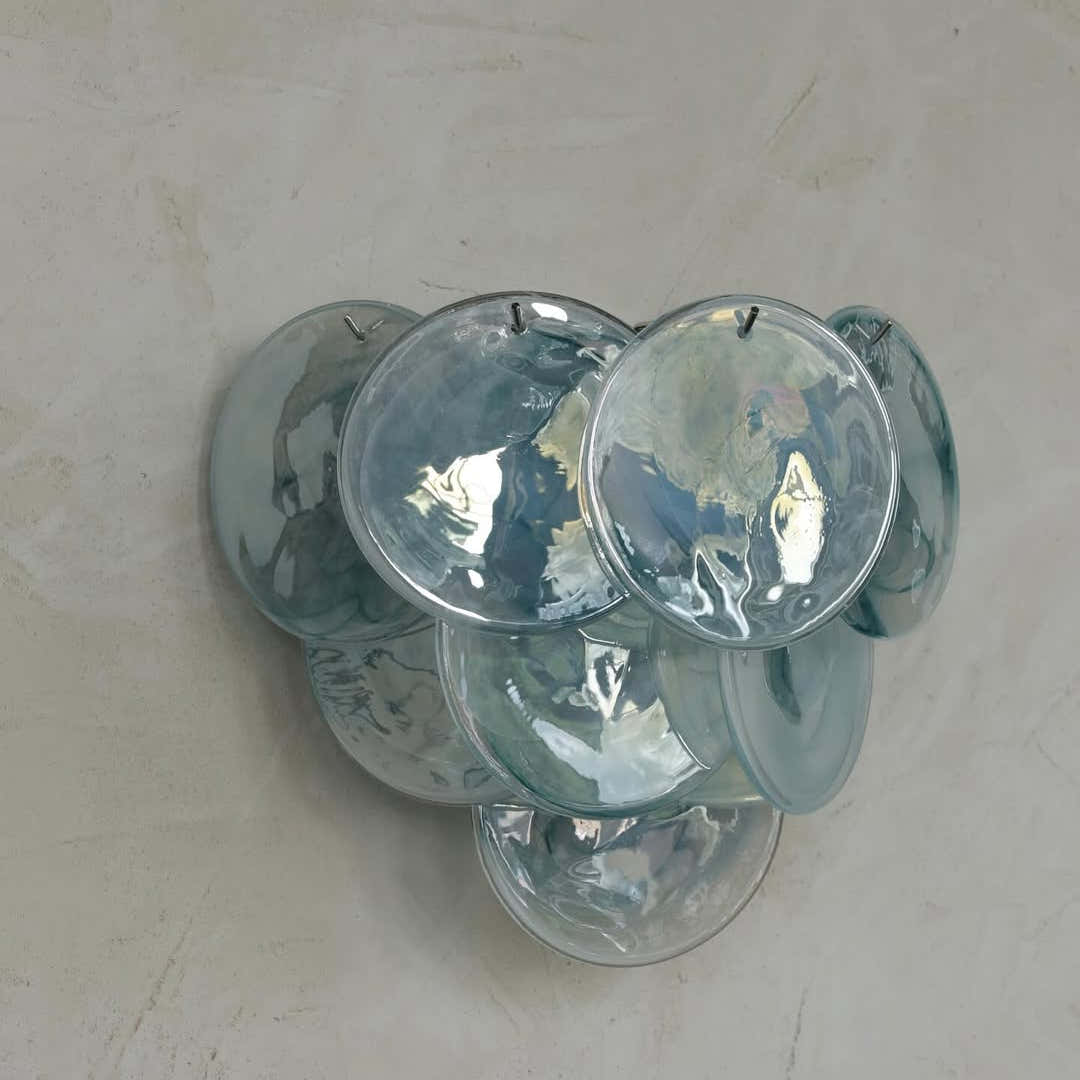 Pink Vintage Murano Glass Wall Lamp
