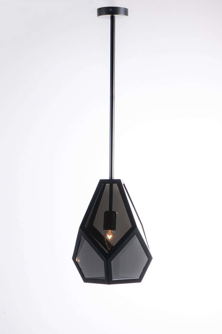 Drake Geometric Black Pendant