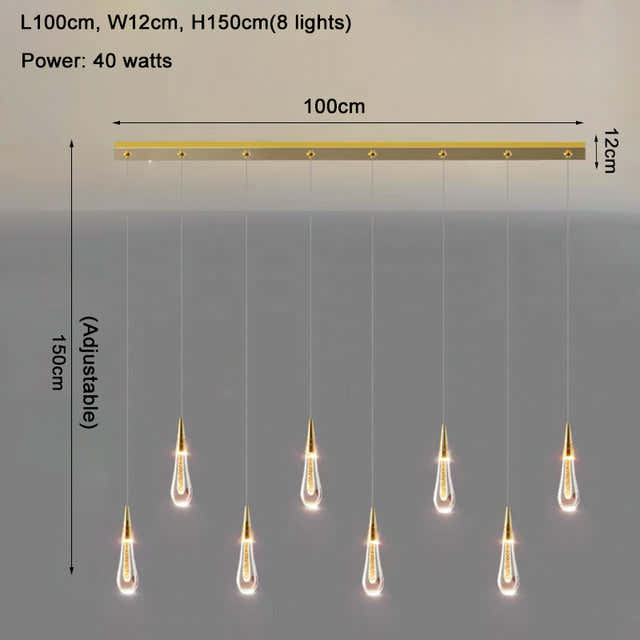 Cadere Water Drop Lighting Fixture