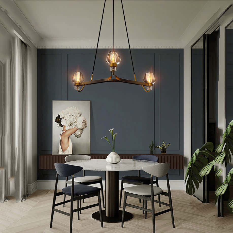 Letitia Crystal Chandelier 3 Light