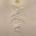 Custome Color Modern Bronze Multi Rings Chandelier