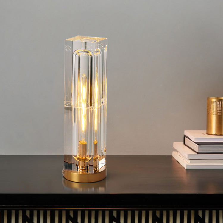 Rectangular Crystal Table Lamp