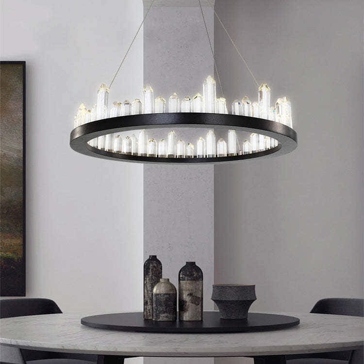 Lydia Crystal Ring Chandelier