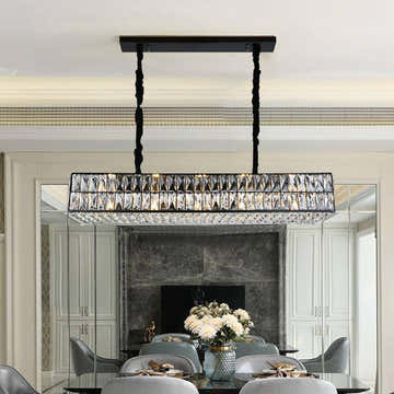 Mariano Kitchen Island Modern Crystal Chandelier