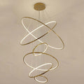 Custome Color Modern Bronze Multi Rings Chandelier