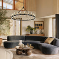 Farmhouse Wagon Wheel Chandelier 60