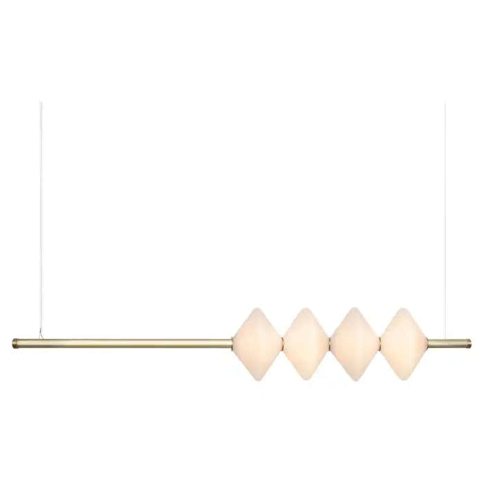 Gem 4 Linear Glass Pendant - 60 inch