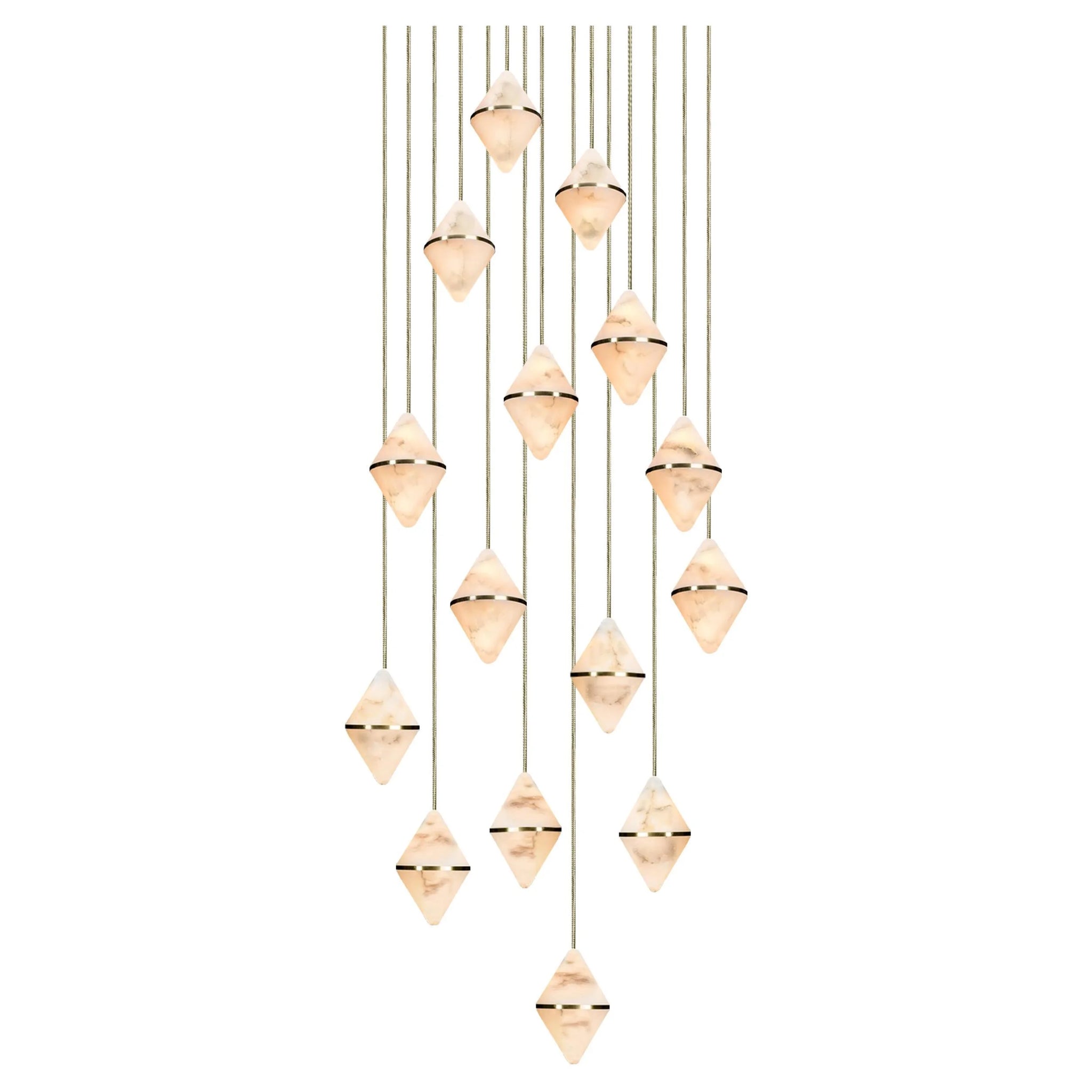 Gem Circular Cluster Chandelier 15