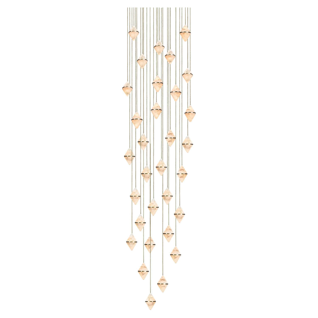 Gem Circular Cluster Alabaster Chandelier 30