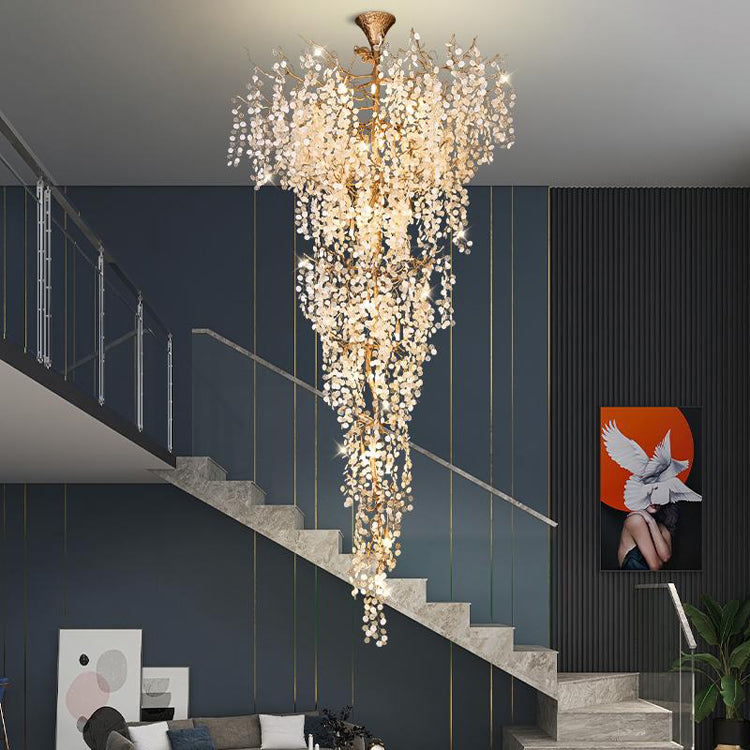 Long Vine Staircase Chandelier 78.7" 110"