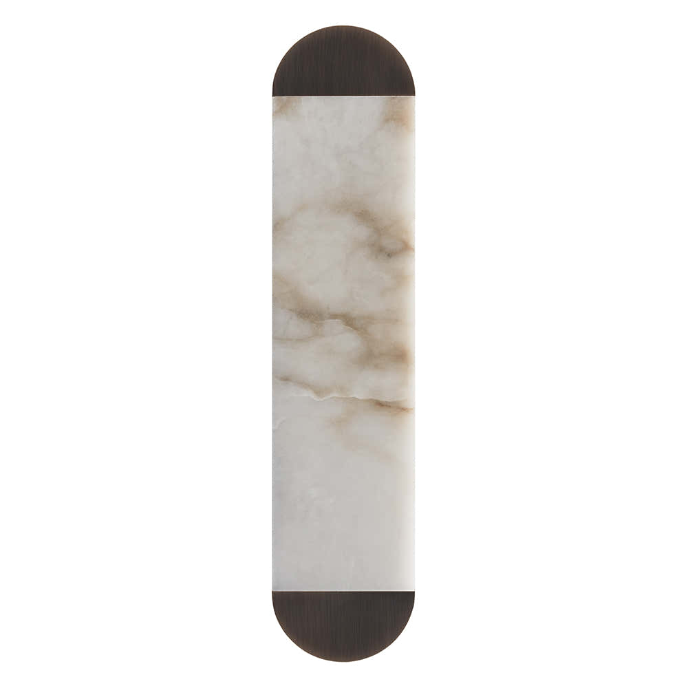 Ghost alabaster wall sconce