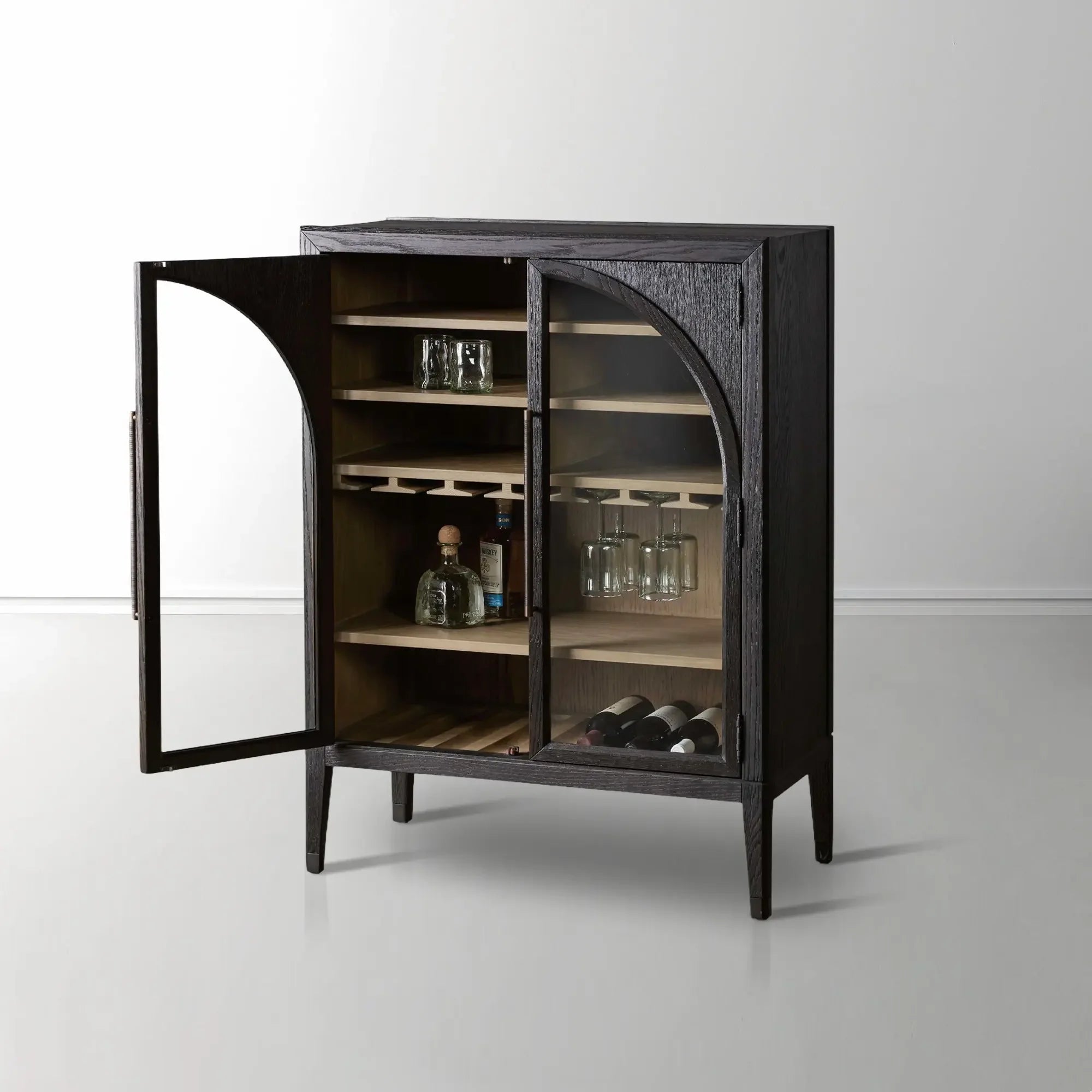 Hattie Low Bar Cabinet in Oak 36"W