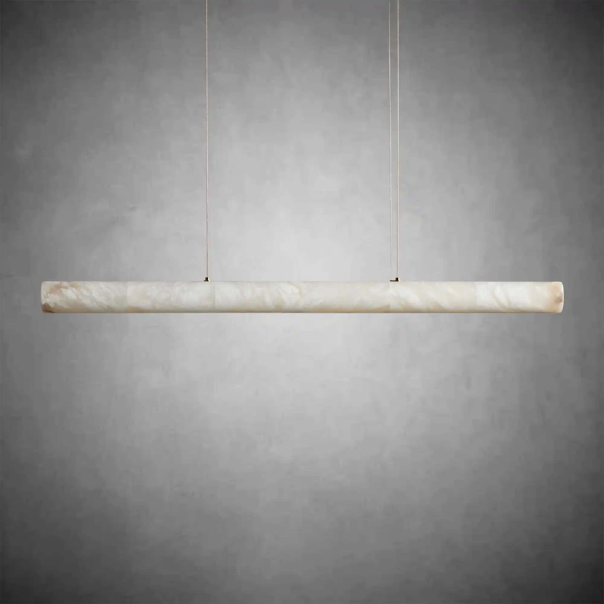 Halima Linear Alabaster LED Chandelier – 64" & 74" Options