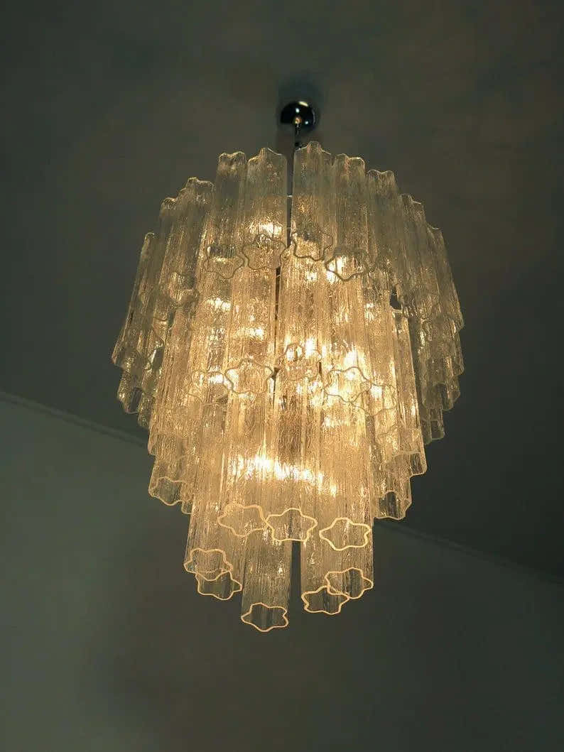 Murano Chandelier – 48 tubes – Transparent