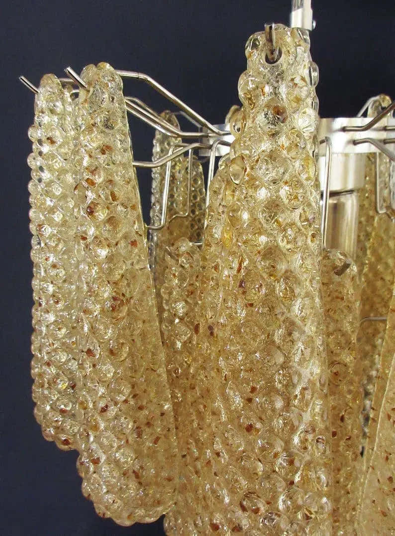 Murano Chandelier – Drop – 41 glasses – Amber