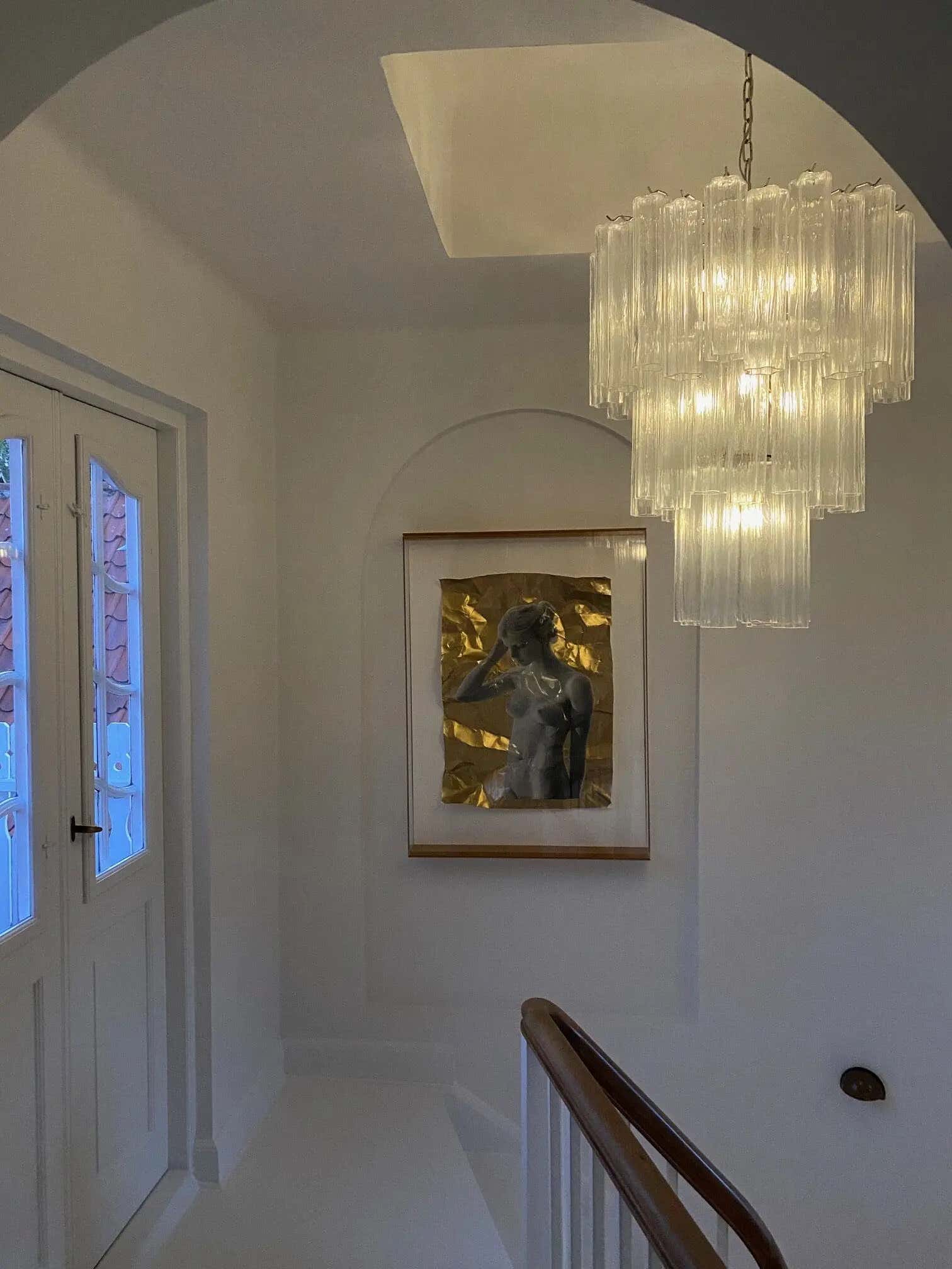 Murano Chandelier – 48 tubes – Transparent