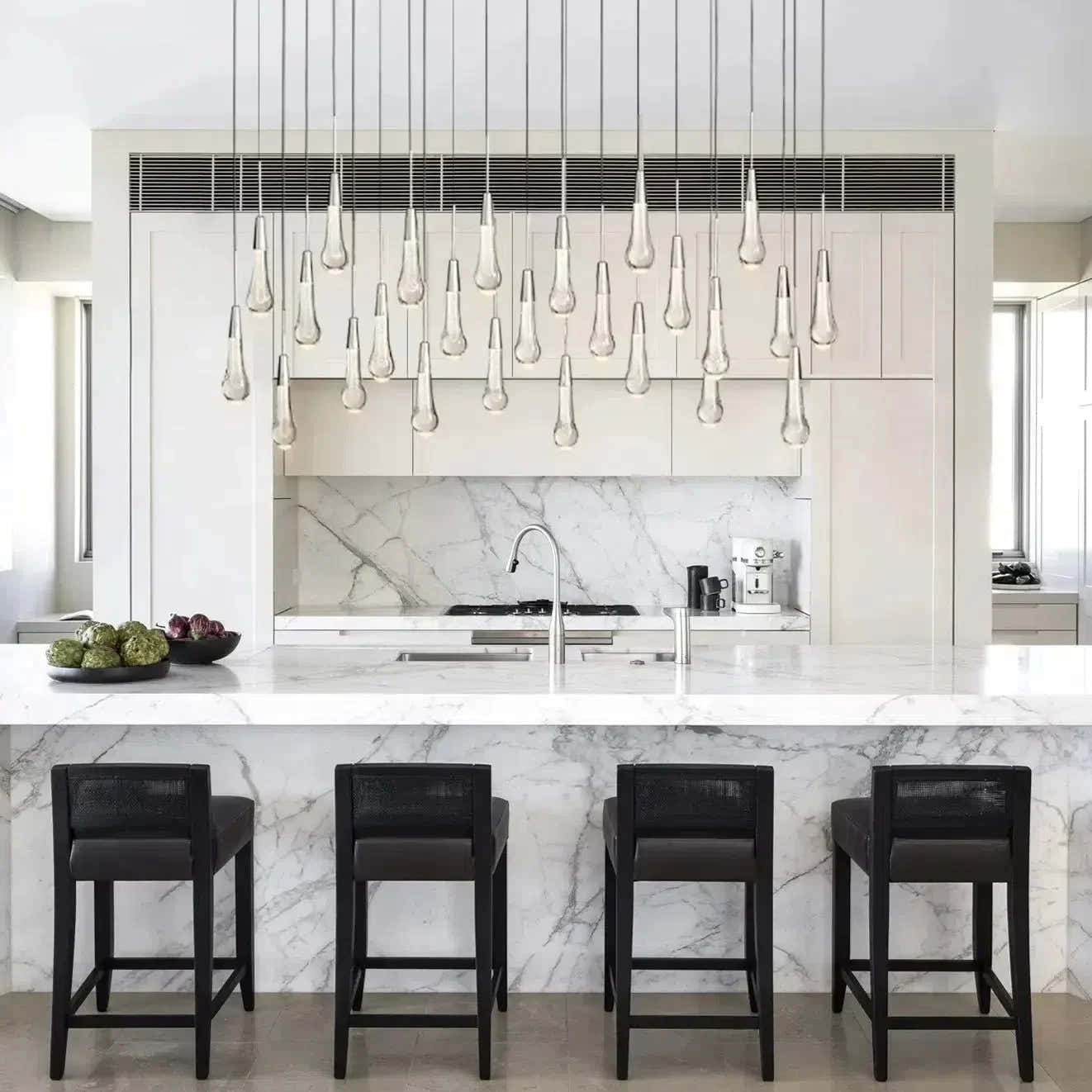 Soltaire Linear Chandelier 37" 50" 60" 70" 87" 120"