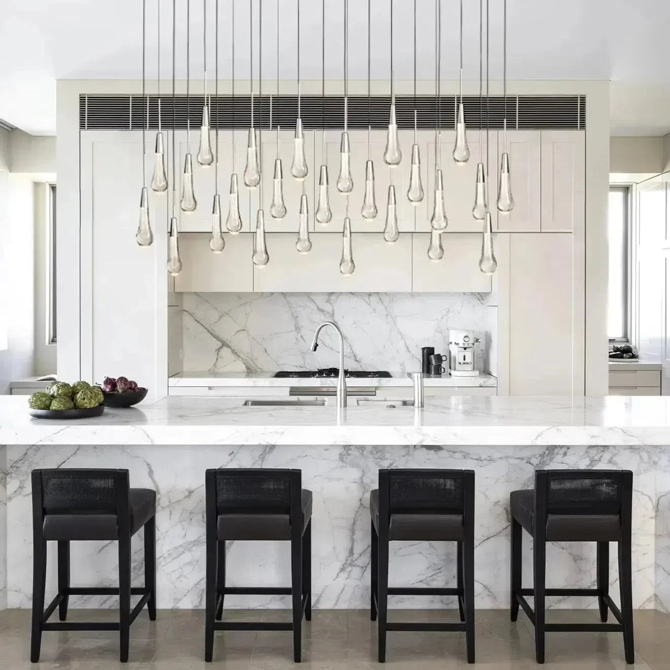 Soltaire Linear Chandelier 37" 50" 60" 70" 87" 120"