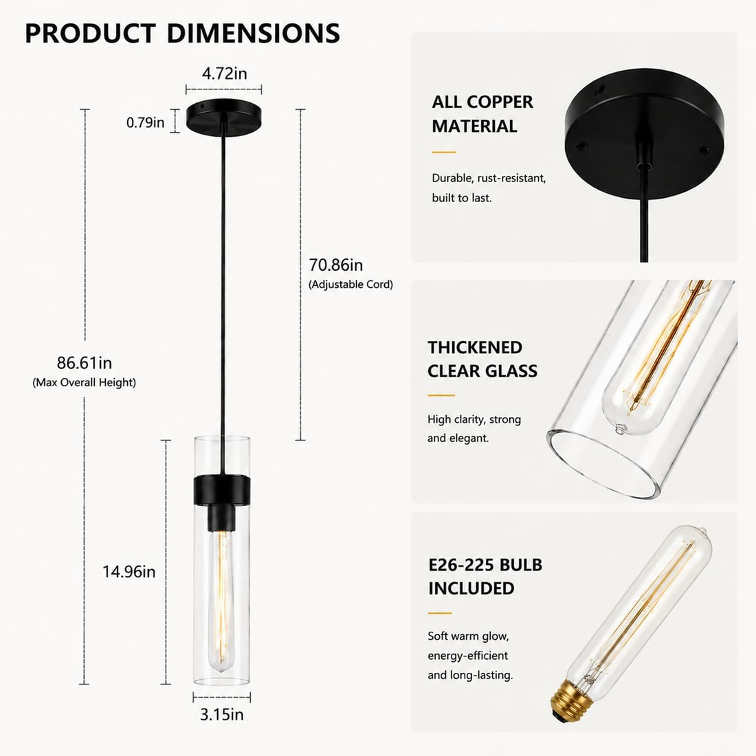 $800+ Purchase Gift | Glass Pendant