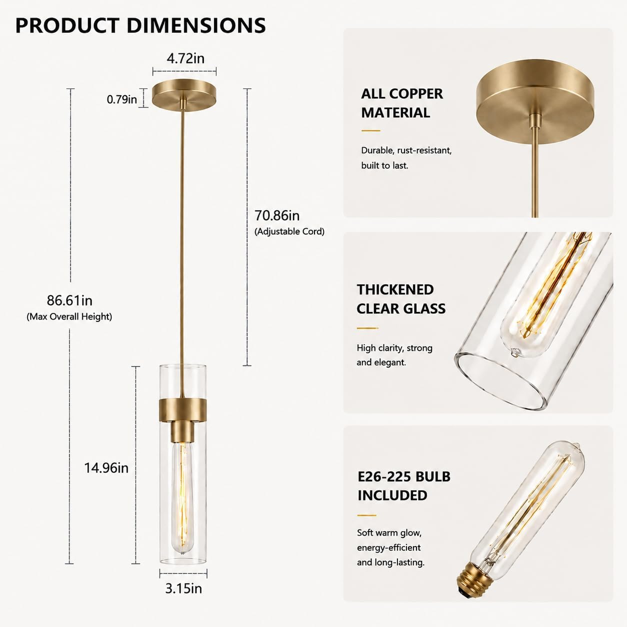 $800+ Purchase Gift | Glass Pendant