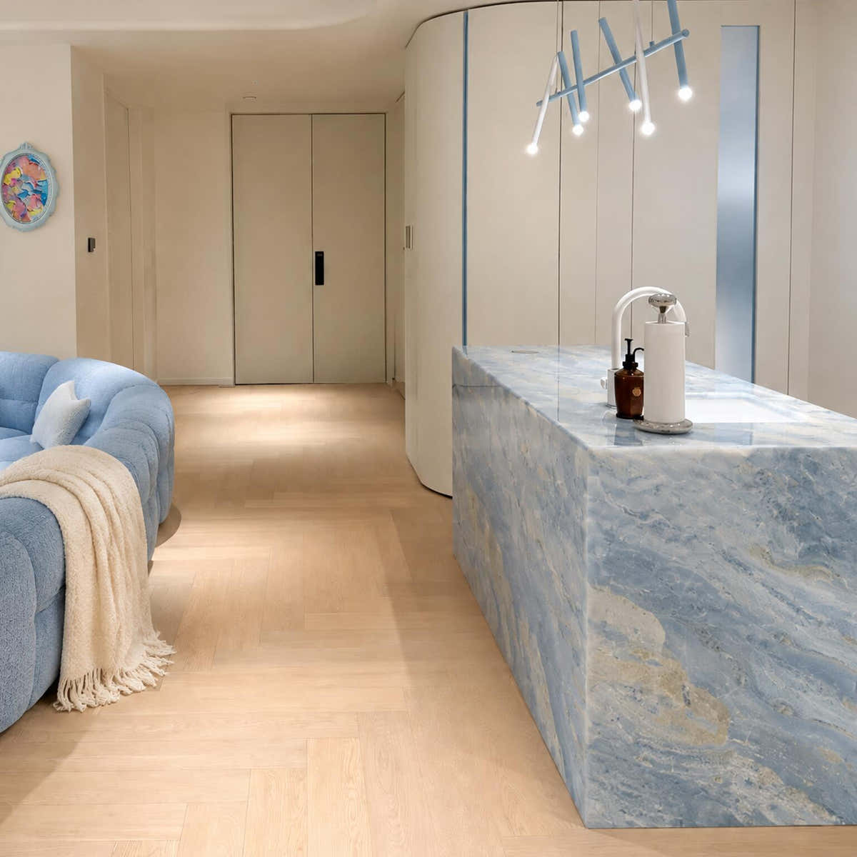 Calcite Blue Extra Marble Slab