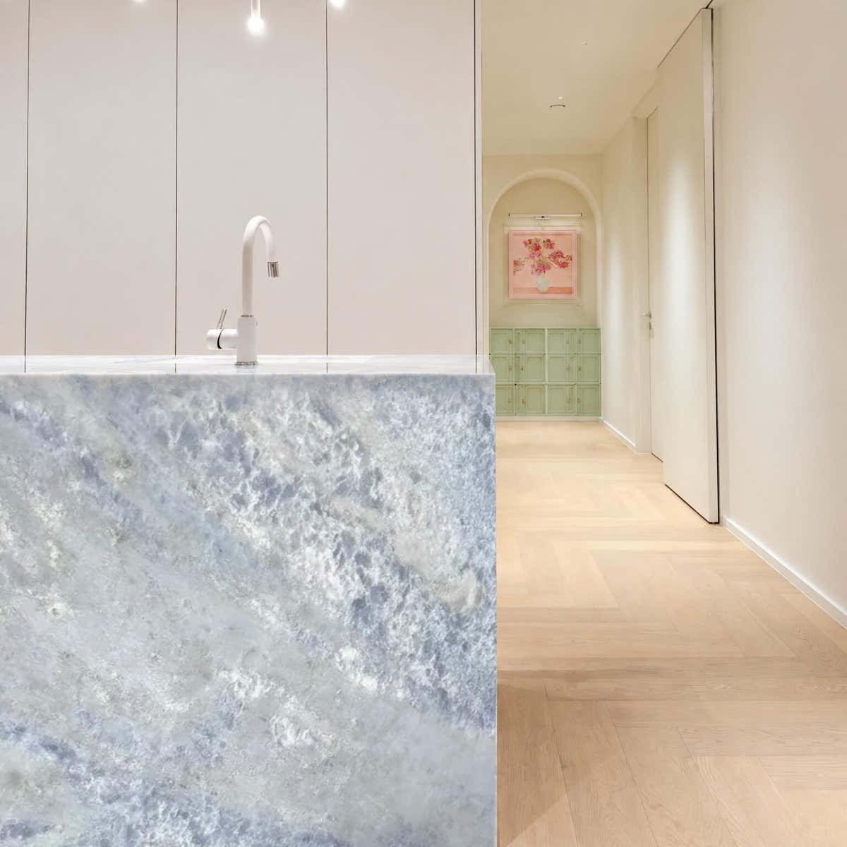 Calcite Blue Extra Marble Slab