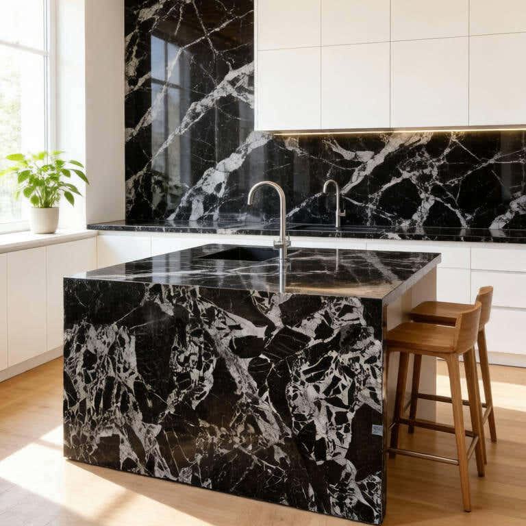 Noir Grand Antique Marble Slab