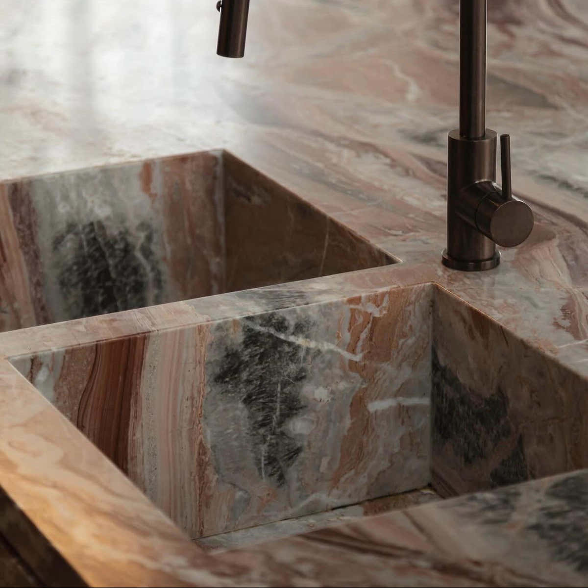 Red Arabescato Orobico Marble Slab