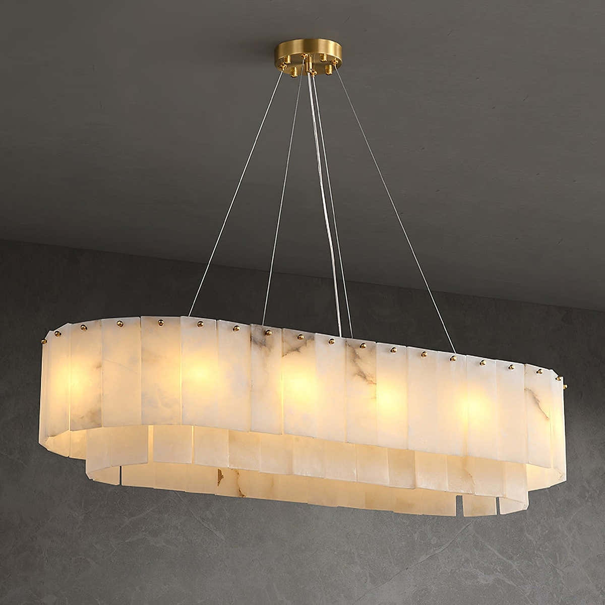 Joan Alabaster Chandelier