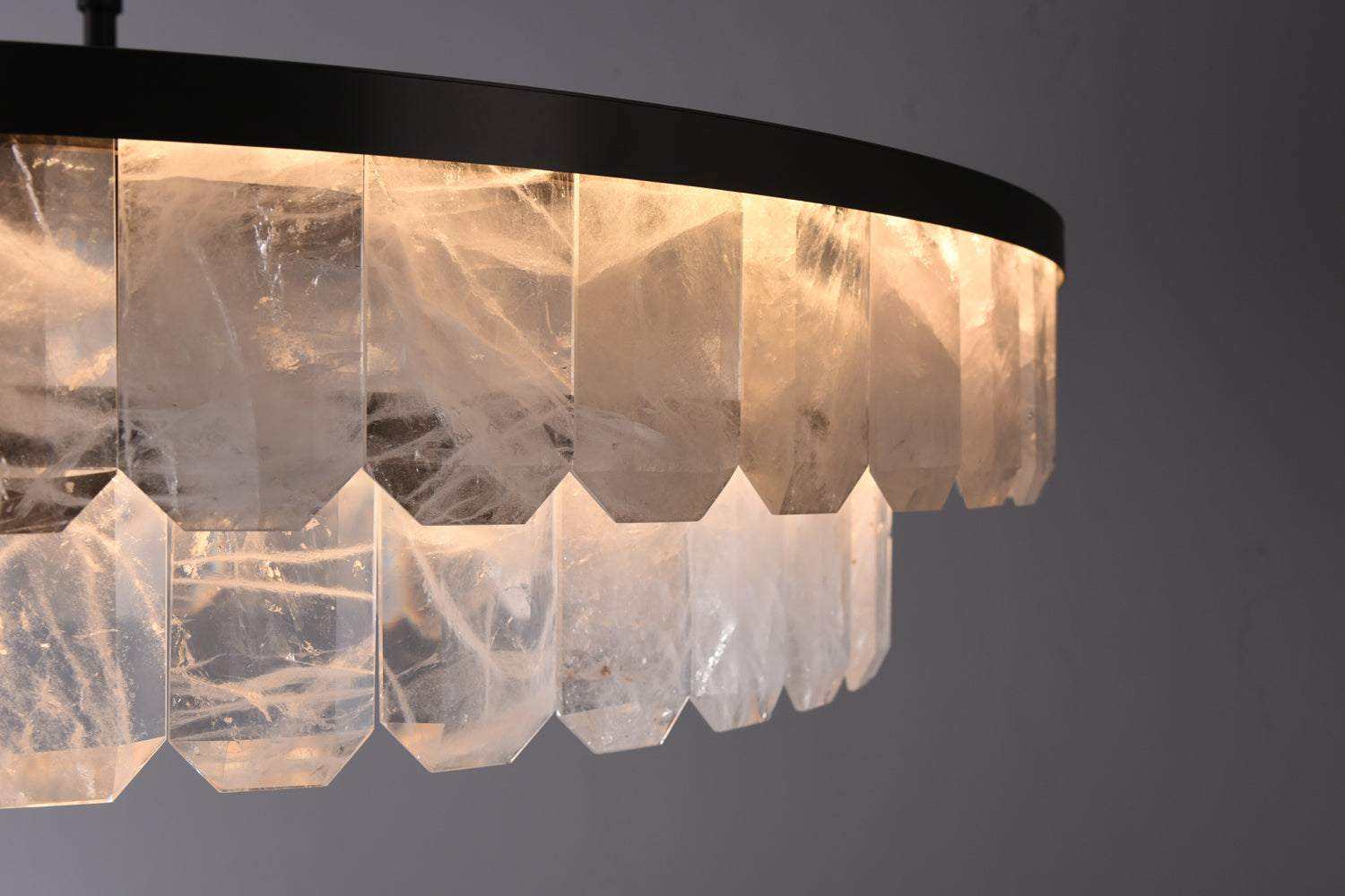 Rolantis Double Rock Crystal Chandelier