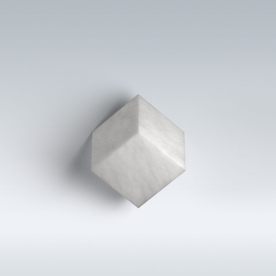 Cube Alabaster Wall Lamp