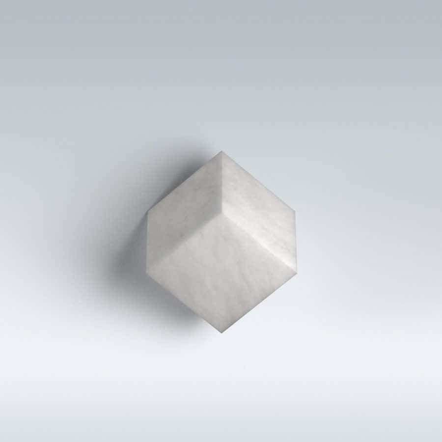 Cube Alabaster Wall Lamp