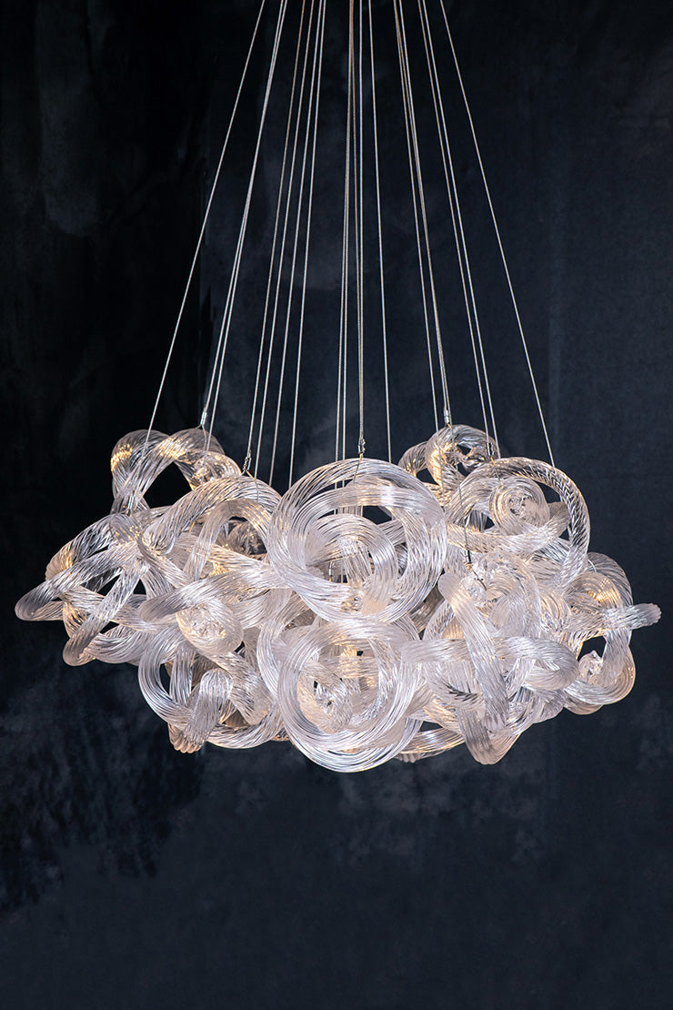 Loren Clear Rope Glass Chandelier