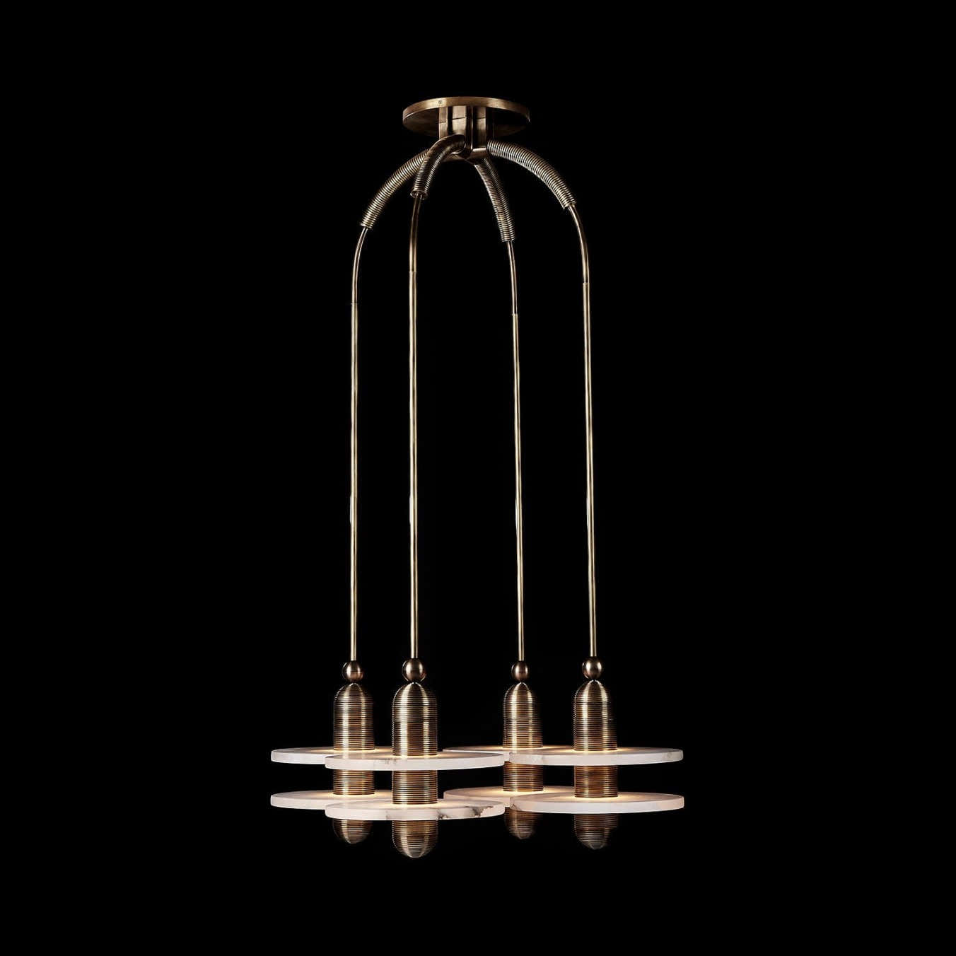 Median Alabaster Mono 4 Pendants