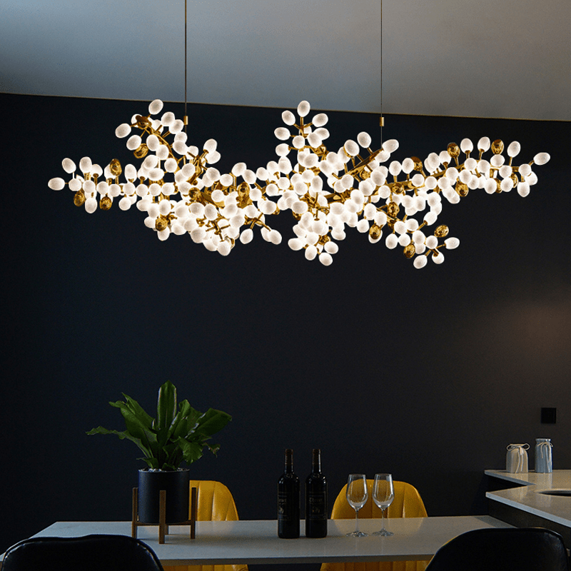 Modern Artistic Linear Elegant Grape Extra Large Chandelier