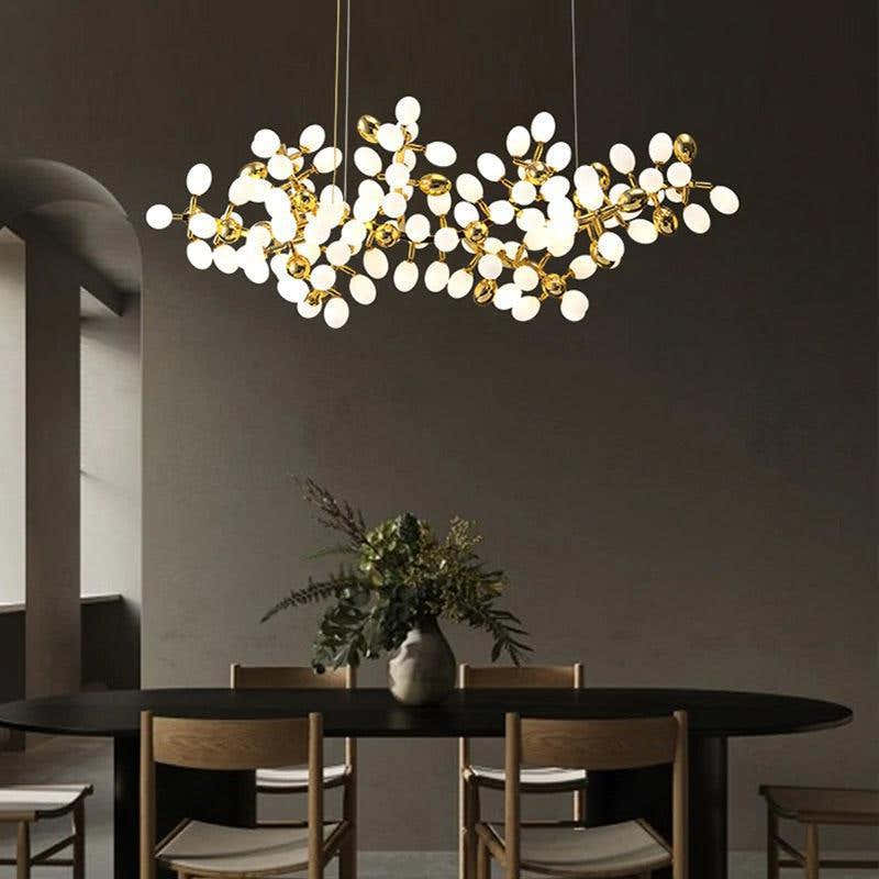 Modern Artistic Linear Grape Chandelier