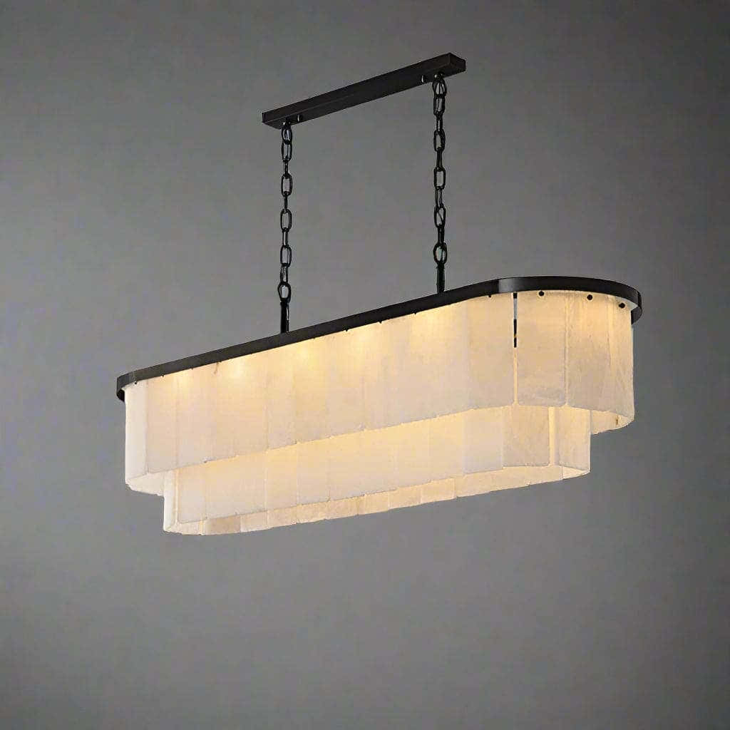 Natural Alabaster Chandelier