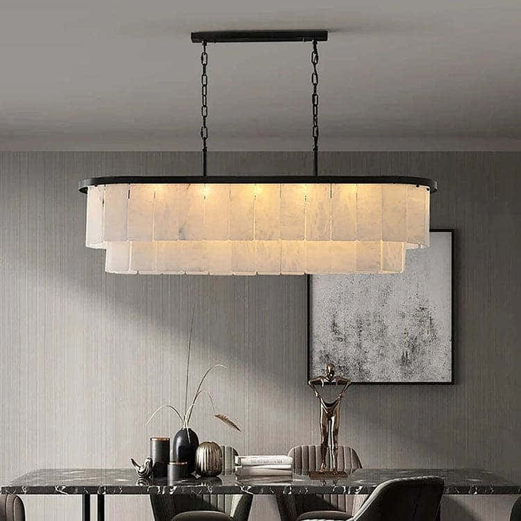 Natural Alabaster Chandelier