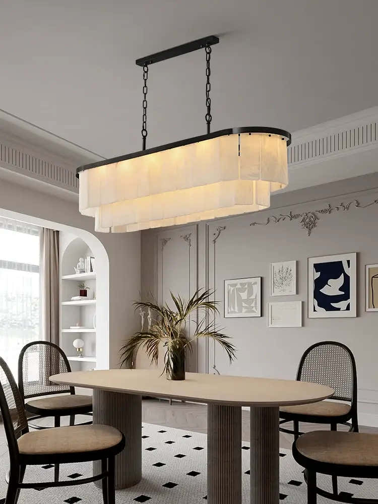 Natural Alabaster Chandelier
