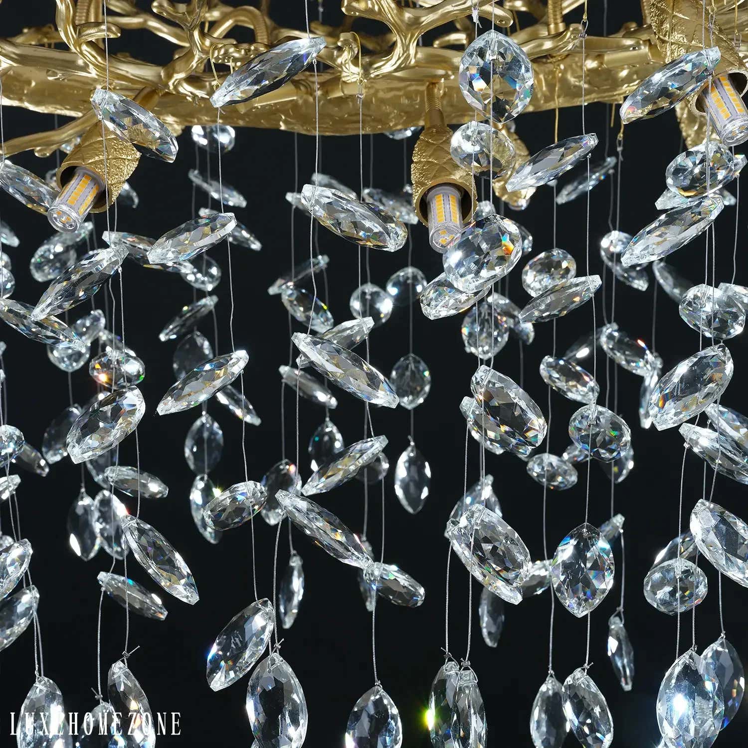 Solara Rectangular Tree Branch Chandelier 55" 72" Tree Branch