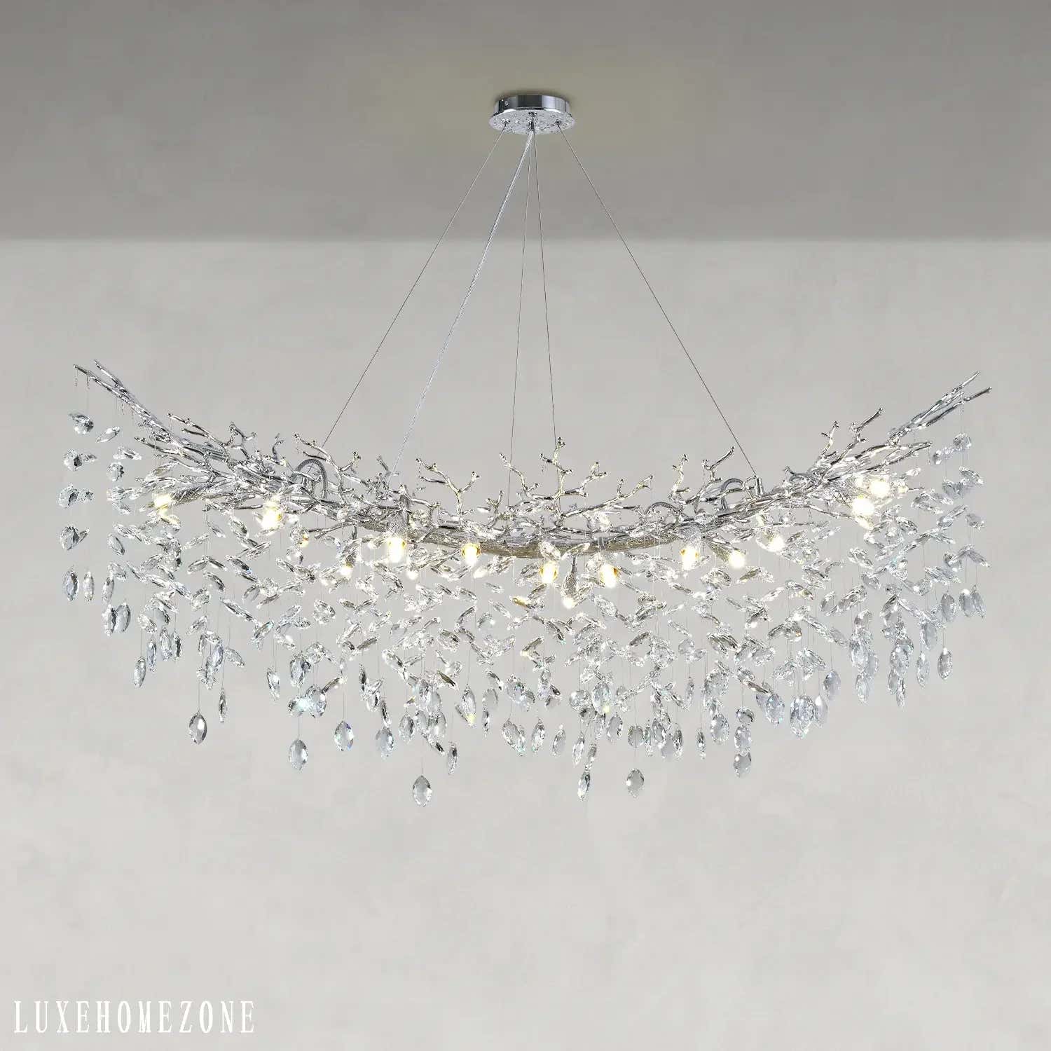 Solara Rectangular Tree Branch Chandelier 55" 72" Tree Branch