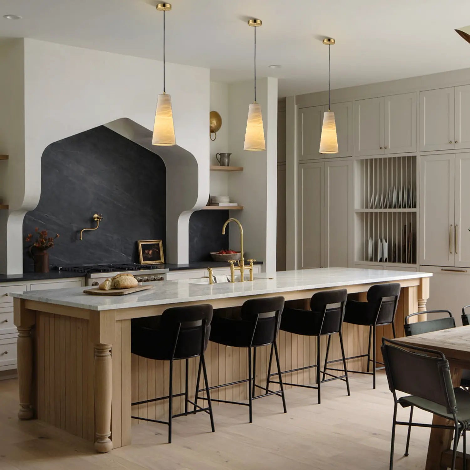 Alabaster Modern Pendant Lights Kitchen Island - Fast Delivery-1-Luxehomezone