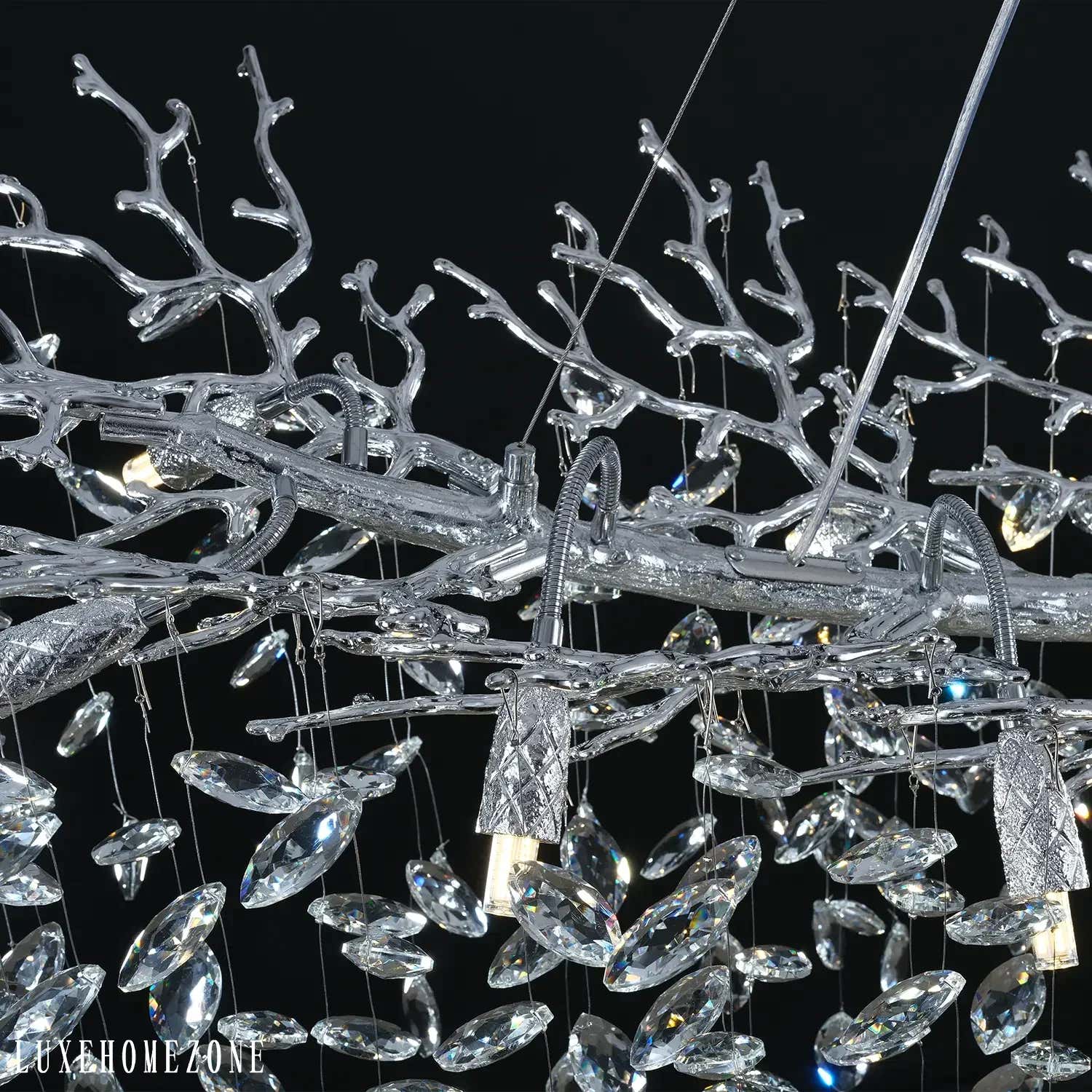 Solara Rectangular Tree Branch Chandelier 55" 72" Tree Branch