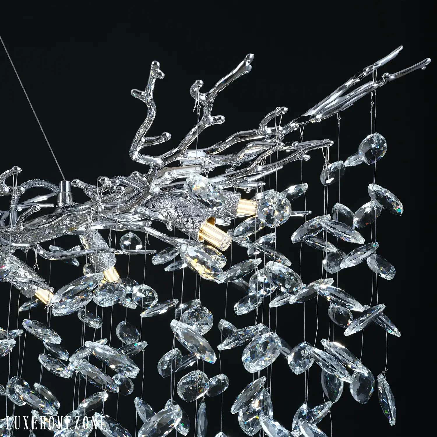 Solara Rectangular Tree Branch Chandelier 55" 72" Tree Branch