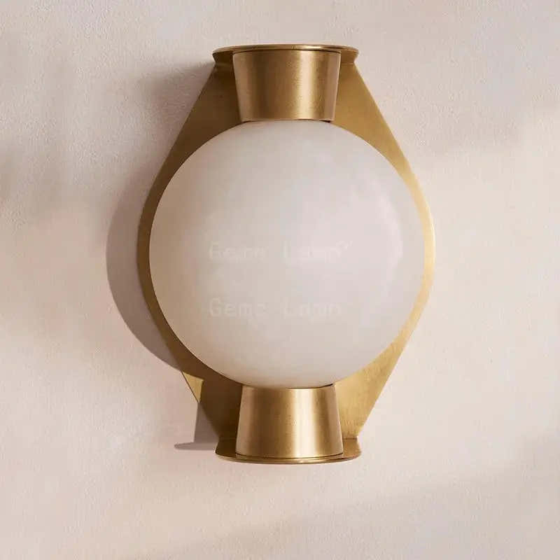 Alabaster Globe Wall Sconce