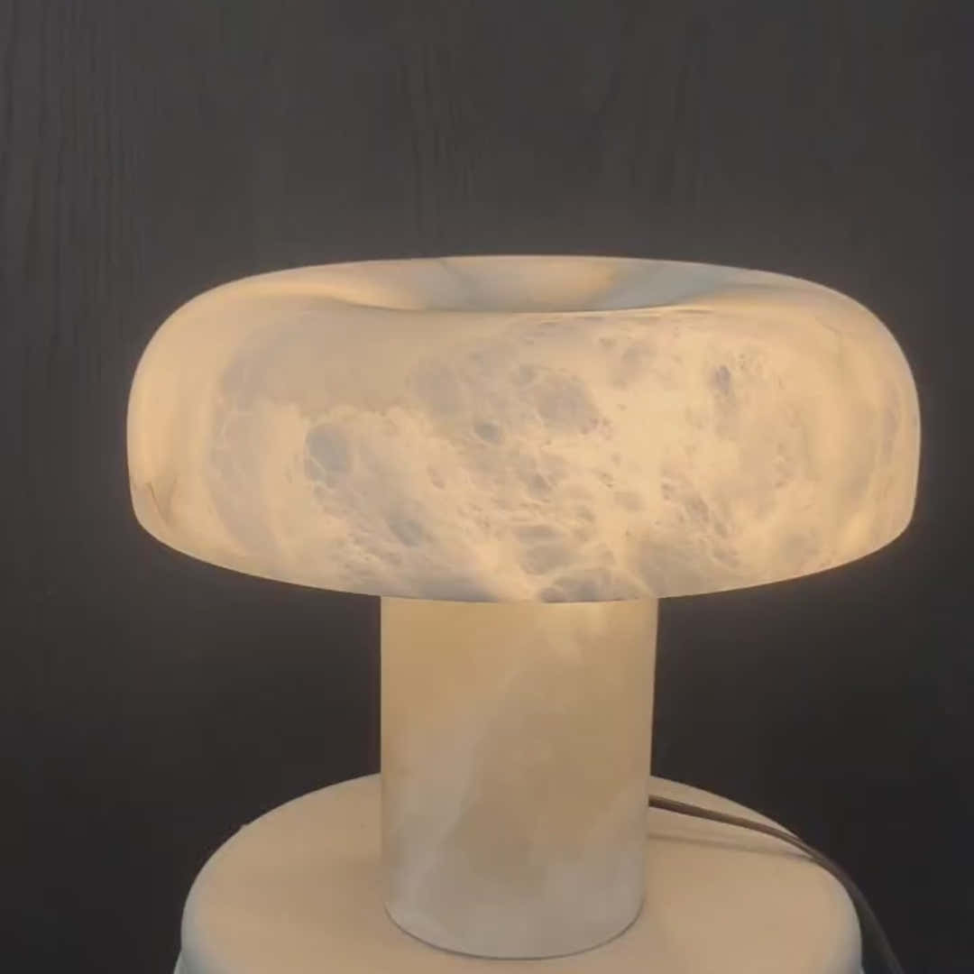 Alabaster Dome Table Lamp