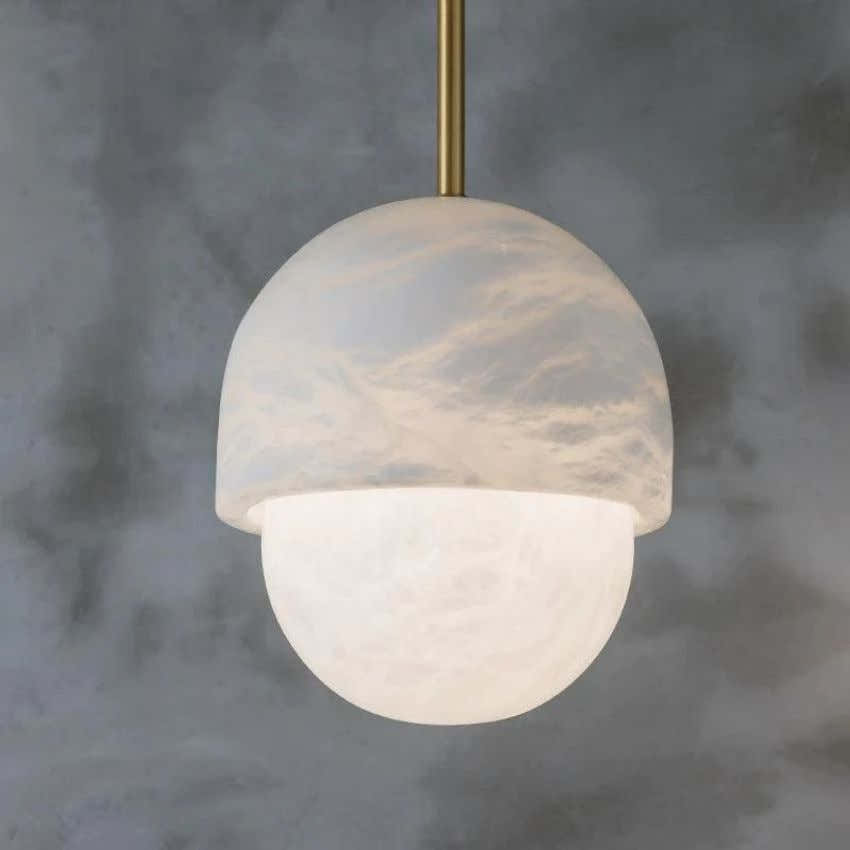 Alabaster Moonlight Pendant